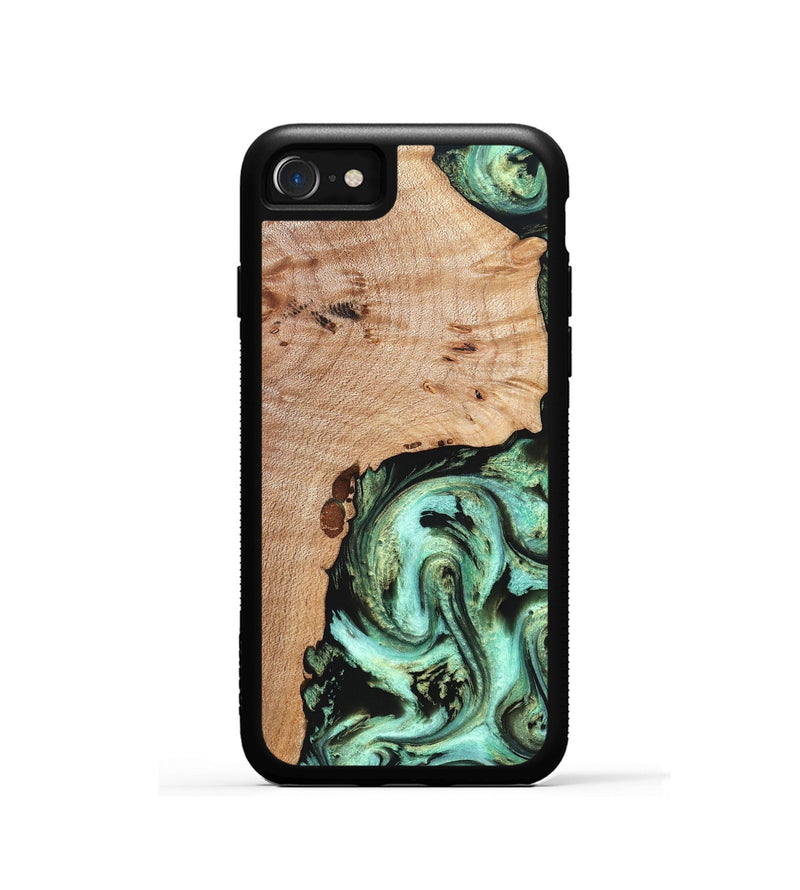 iPhone SE Wood Phone Case - Truman (Green, 827579)
