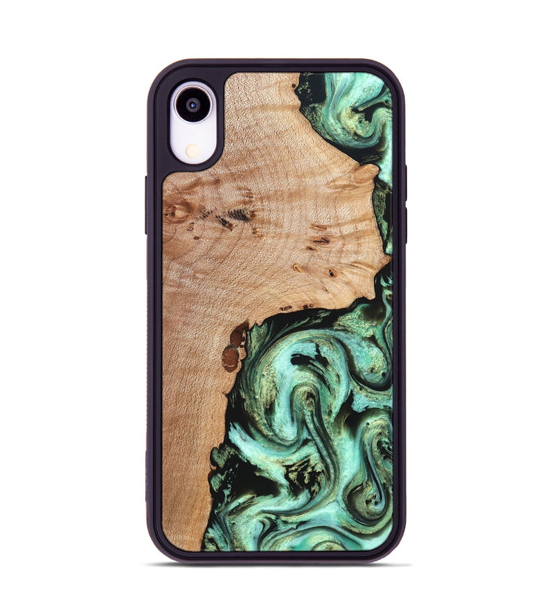 iPhone Xr Wood Phone Case - Truman (Green, 827579)