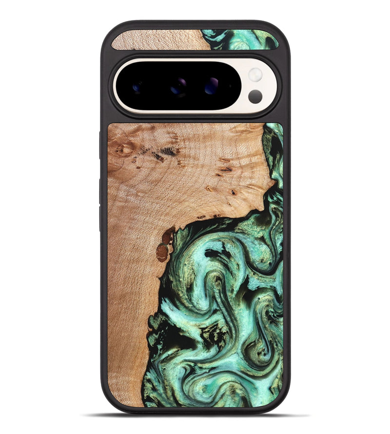 Pixel 10 Pro XL Wood Phone Case - Truman (Green, 827579)