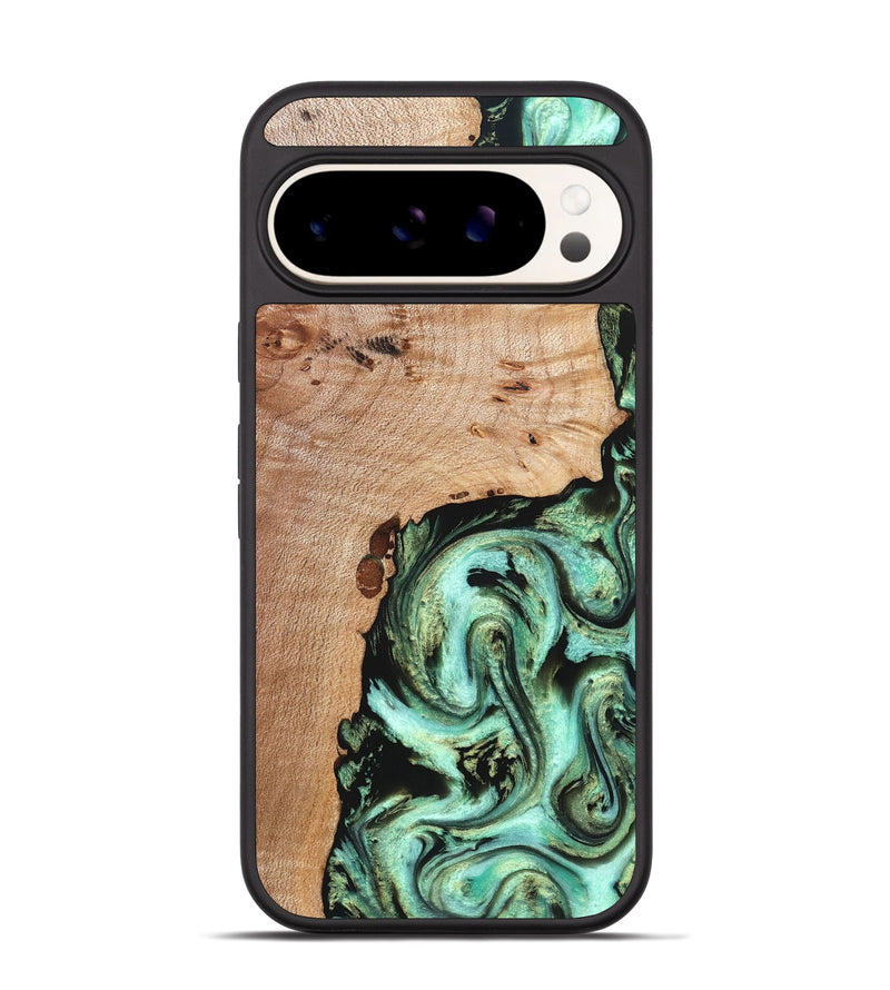 Pixel 9 Pro Wood Phone Case - Truman (Green, 827579)