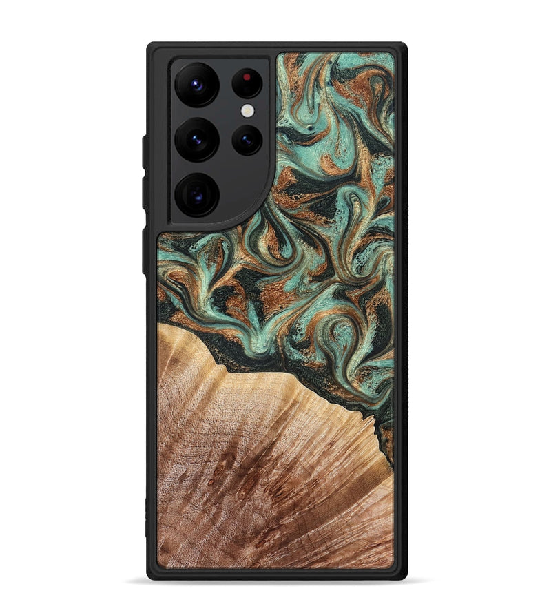 Galaxy S22 Ultra Wood Phone Case - Cami (Green, 827580)