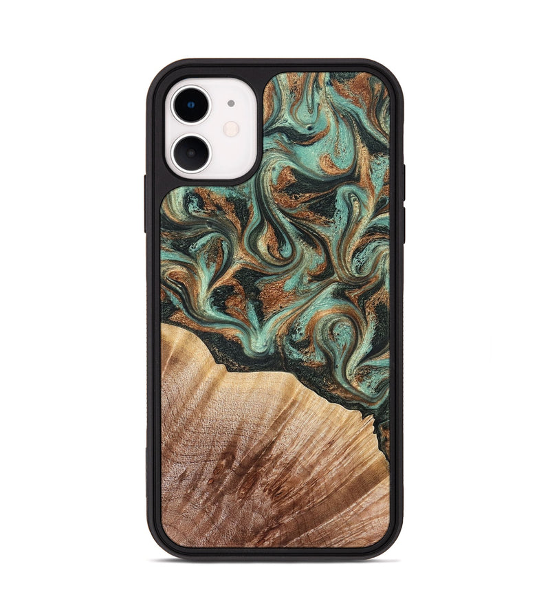 iPhone 11 Wood Phone Case - Cami (Green, 827580)