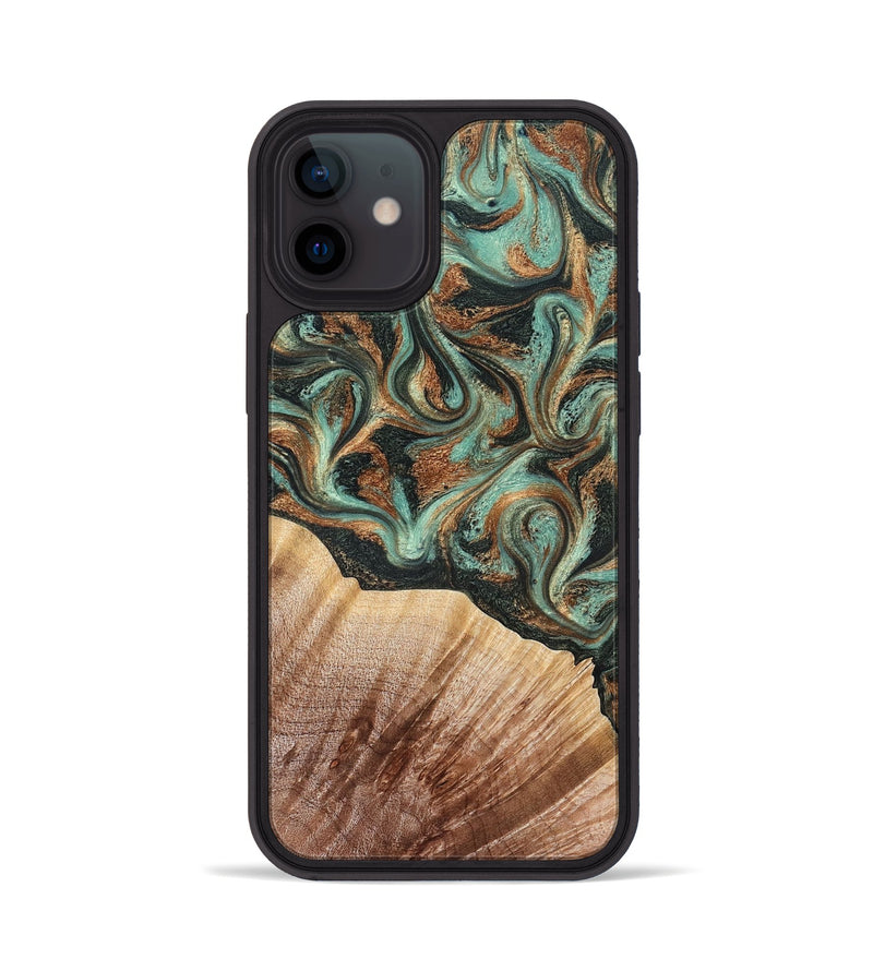 iPhone 12 Wood Phone Case - Cami (Green, 827580)