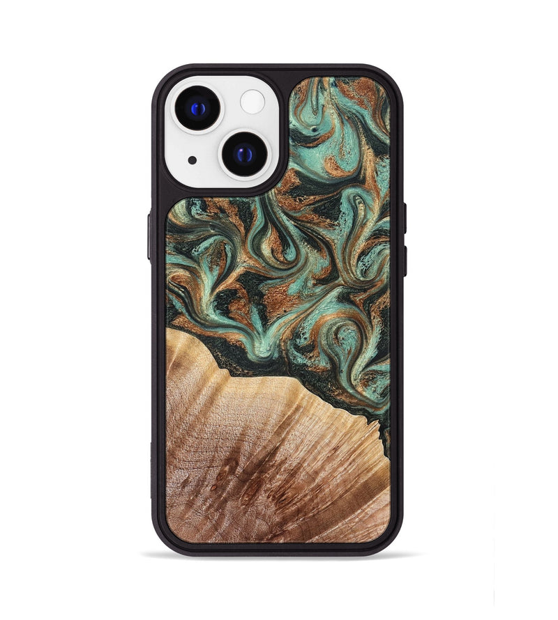 iPhone 13 Wood Phone Case - Cami (Green, 827580)