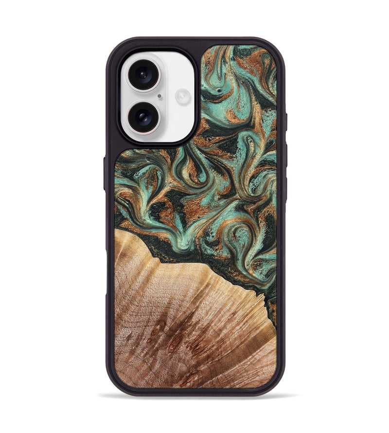 iPhone 17 Wood Phone Case - Cami (Green, 827580)
