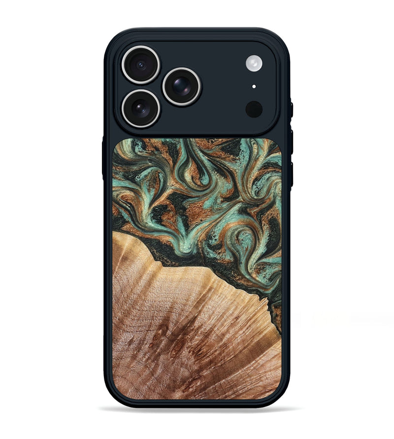 iPhone 17 Pro Max Wood Phone Case - Cami (Green, 827580)