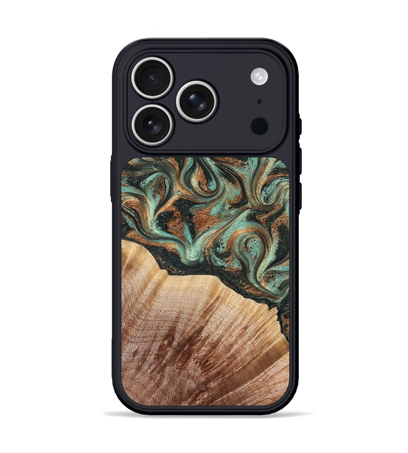 iPhone 17 Pro Wood Phone Case - Cami (Green, 827580)