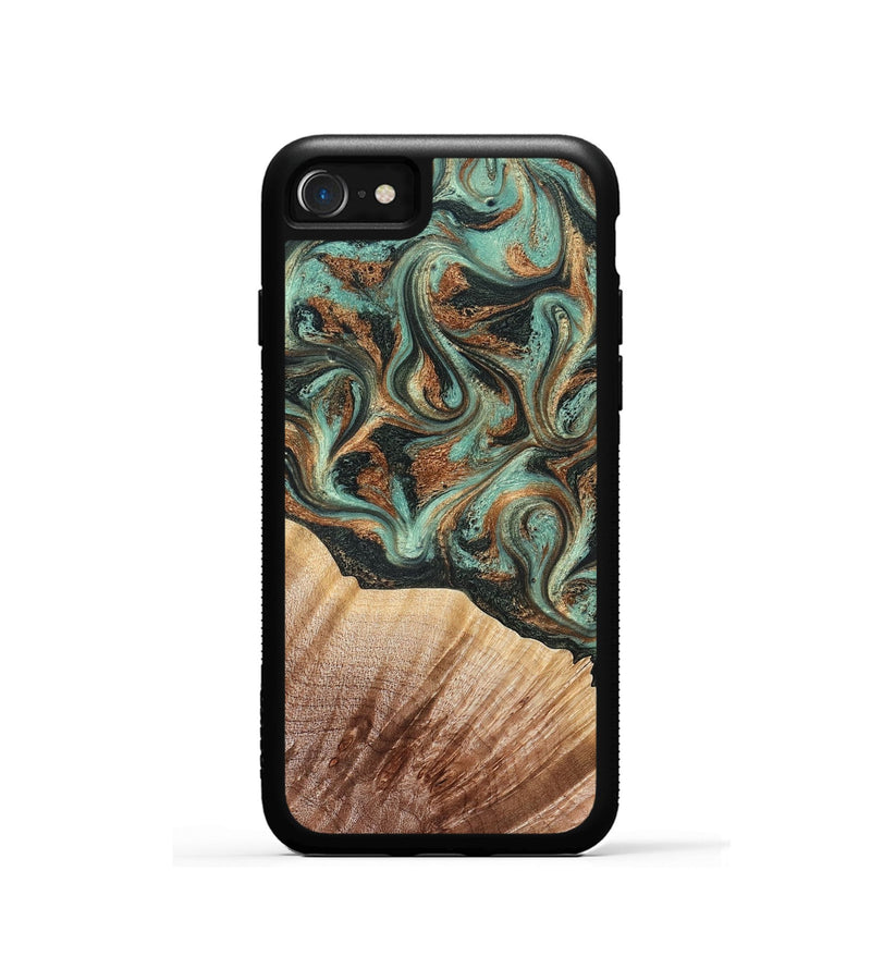 iPhone SE Wood Phone Case - Cami (Green, 827580)