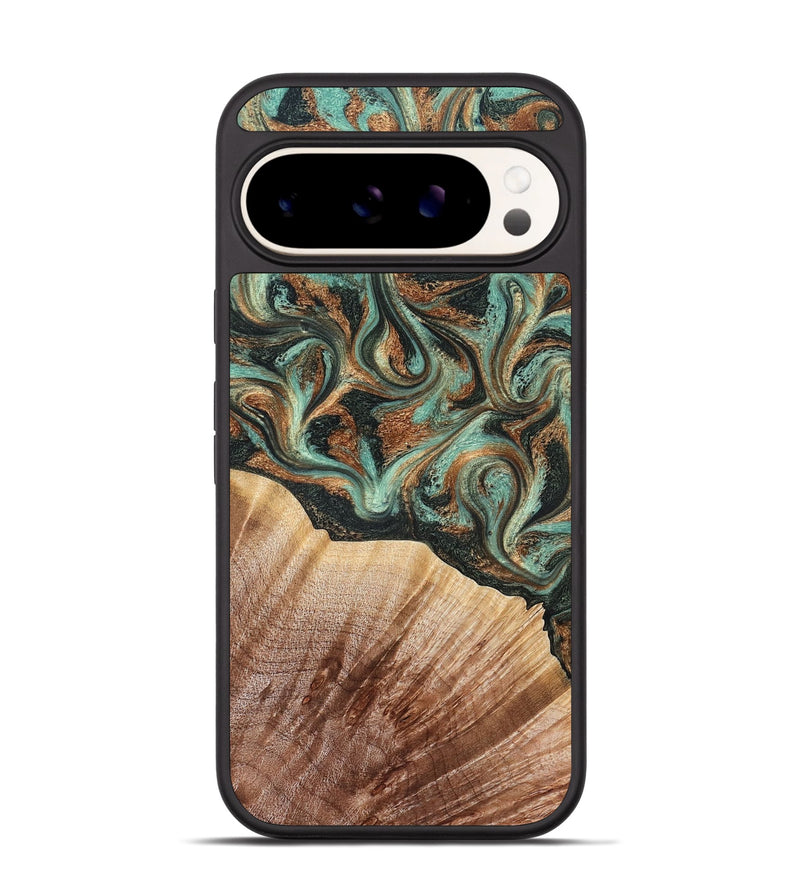 Pixel 9 Wood Phone Case - Cami (Green, 827580)
