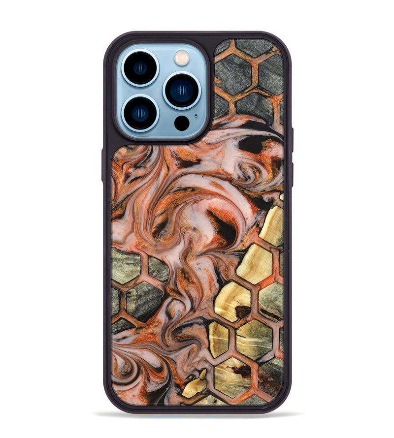 iPhone 14 Pro Max Wood Phone Case - Maritza (Pattern, 827581)
