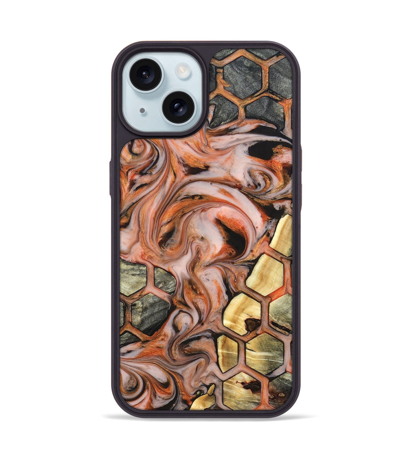 iPhone 15 Wood Phone Case - Maritza (Pattern, 827581)