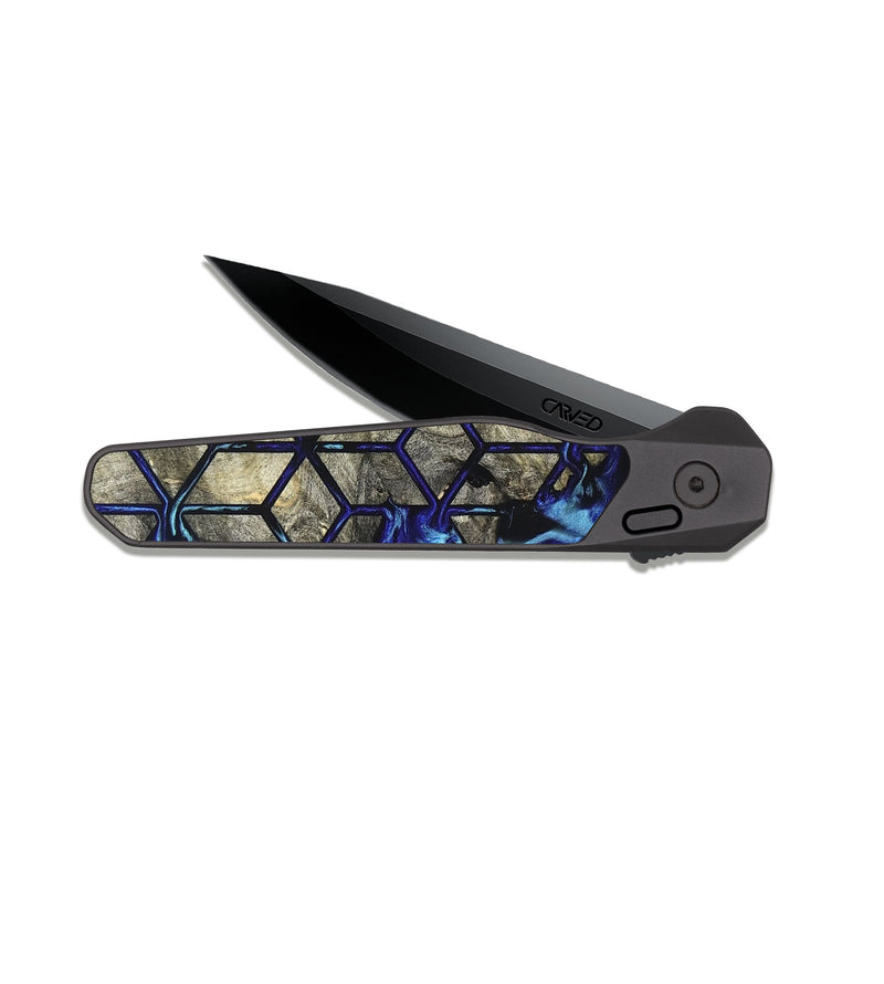EDC Dark Slate Wood Pocket Knife - Jay (Pattern, 827582)