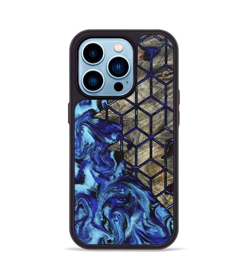 iPhone 14 Pro Wood Phone Case - Jay (Pattern, 827582)