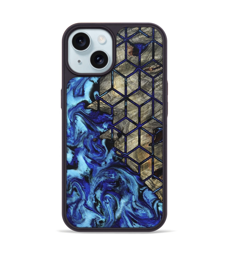 iPhone 15 Wood Phone Case - Jay (Pattern, 827582)