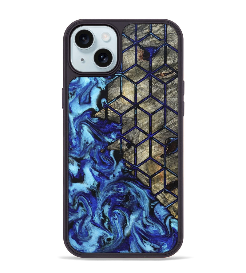 iPhone 15 Plus Wood Phone Case - Jay (Pattern, 827582)