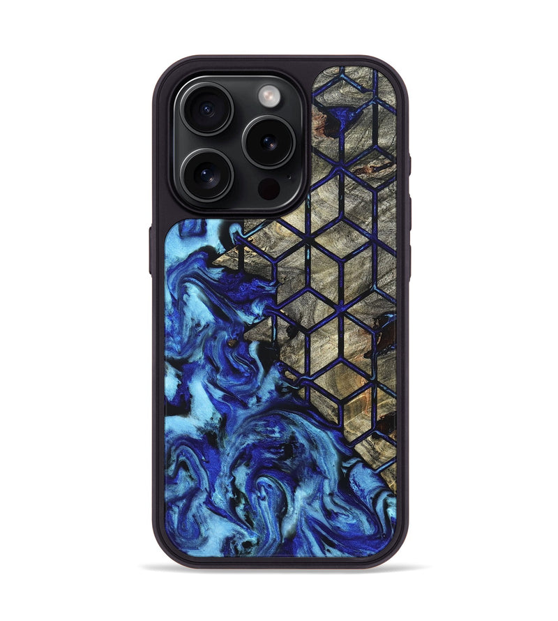 iPhone 15 Pro Wood Phone Case - Jay (Pattern, 827582)