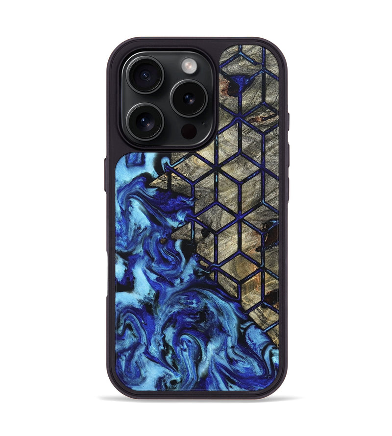 iPhone 16 Pro Wood Phone Case - Jay (Pattern, 827582)