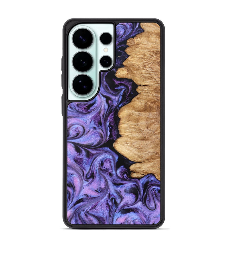 Galaxy S26 Ultra Wood Phone Case - Golden (Purple, 827583)