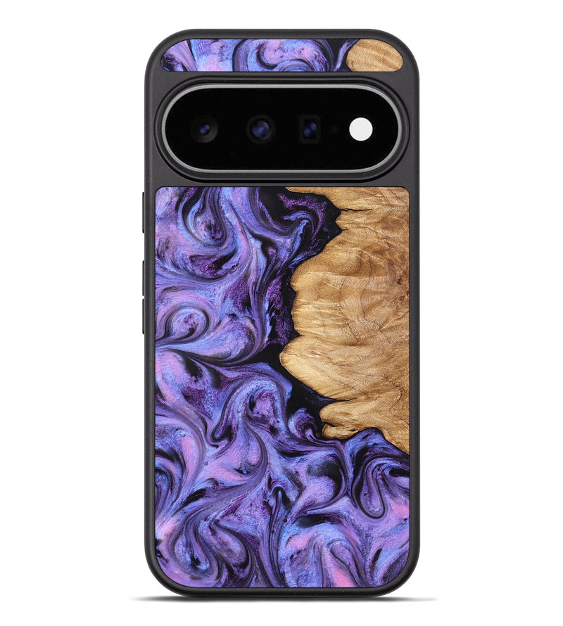 Pixel 11 Pro XL Wood Phone Case - Golden (Purple, 827583)