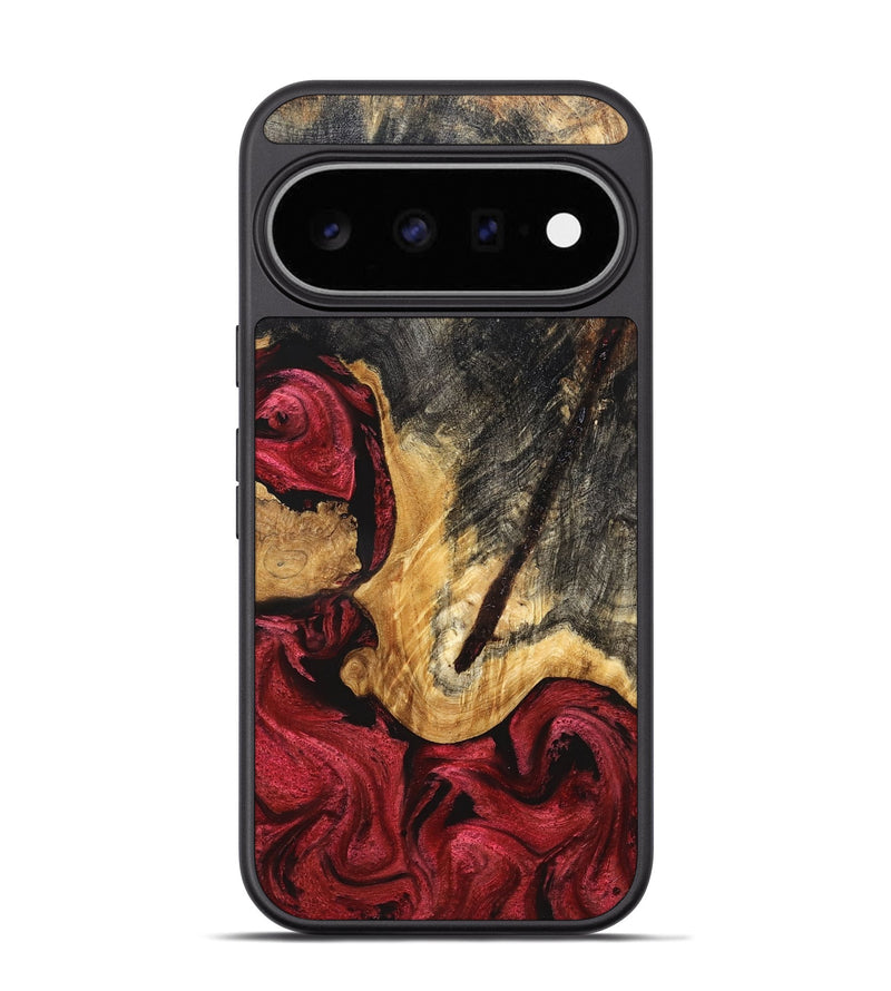 Pixel 11 Pro Wood Phone Case - Leah (Red, 827585)