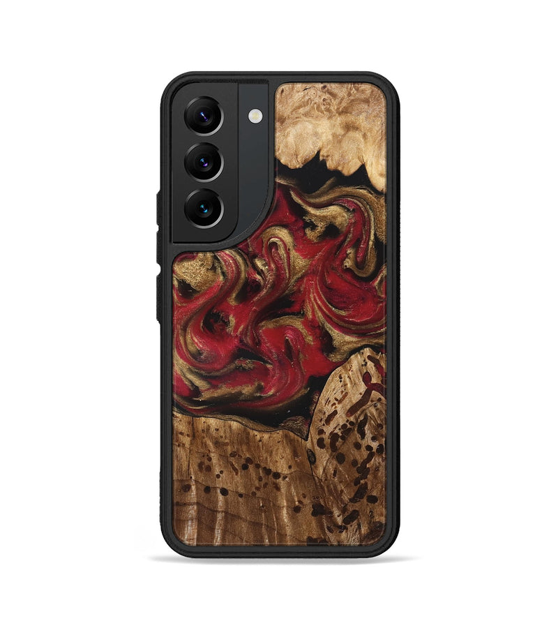 Galaxy S22 Wood Phone Case - Stewart (Red, 827586)
