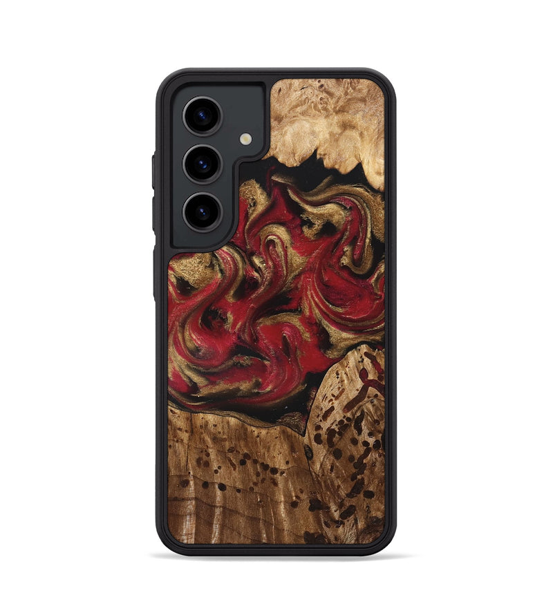 Galaxy S24 Wood Phone Case - Stewart (Red, 827586)