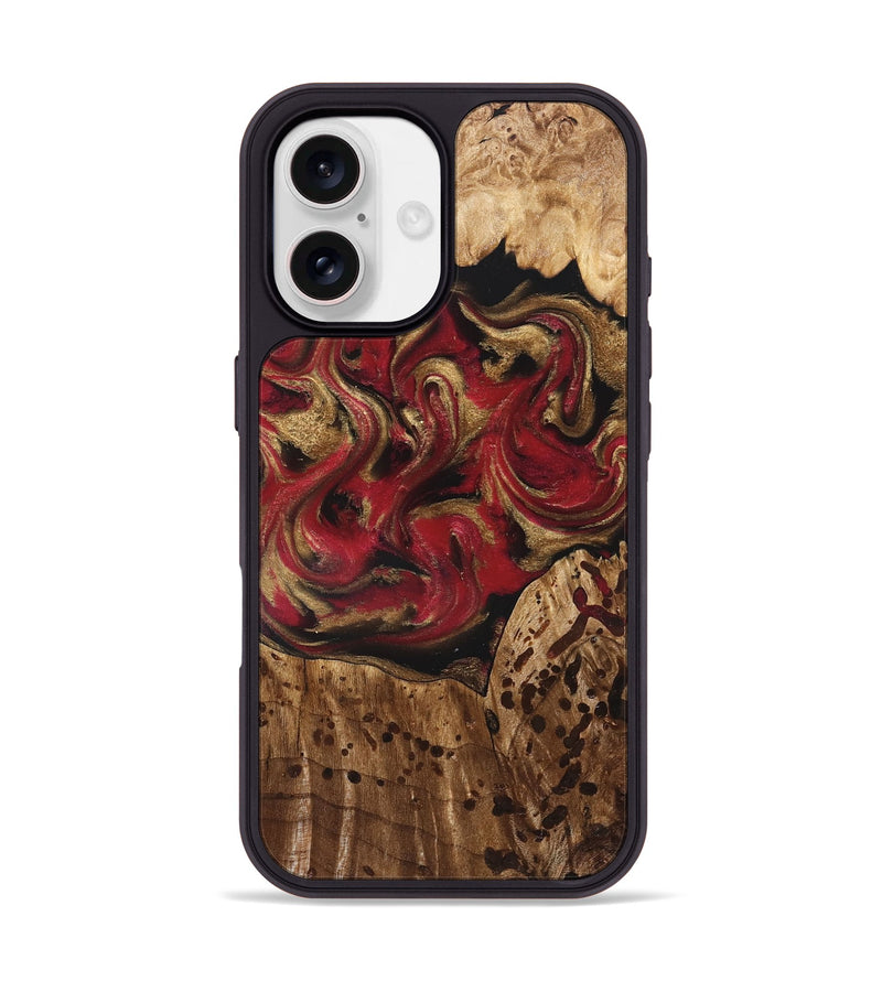 iPhone 17 Wood Phone Case - Stewart (Red, 827586)