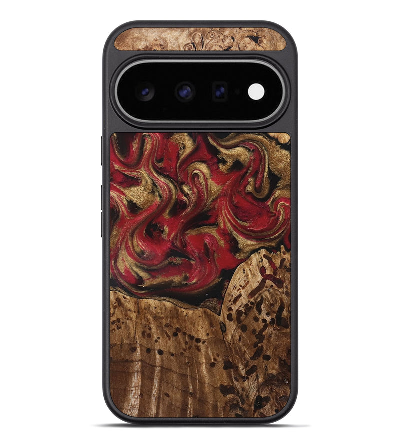 Pixel 11 Pro XL Wood Phone Case - Stewart (Red, 827586)