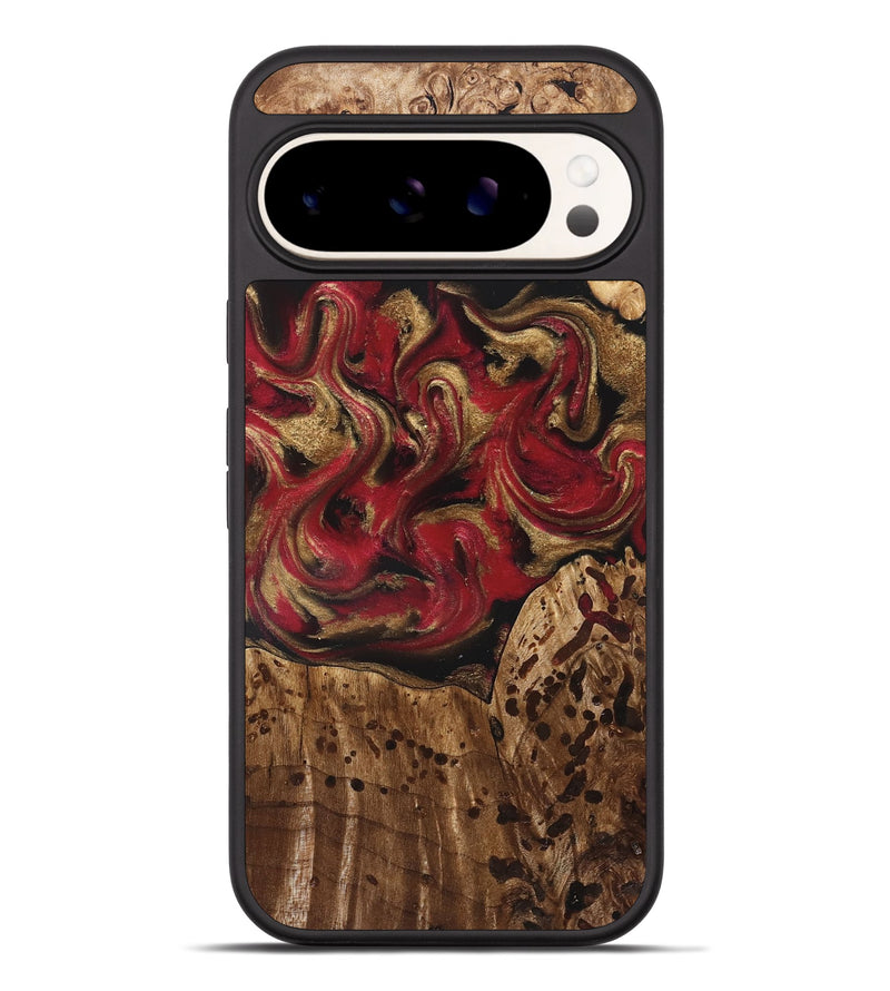 Pixel 9 Pro XL Wood Phone Case - Stewart (Red, 827586)