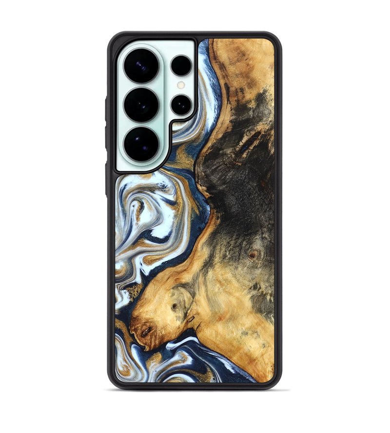Galaxy S26 Ultra Wood Phone Case - Ardis (Teal & Gold, 827587)