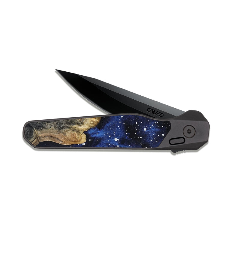 EDC Dark Slate Wood Pocket Knife - Simon (Cosmos, 827597)