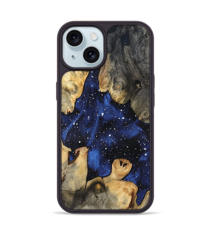 iPhone 15 Wood Phone Case - Simon (Cosmos, 827597)