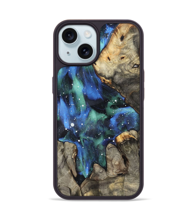 iPhone 15 Wood Phone Case - Marcia (Cosmos, 827600)
