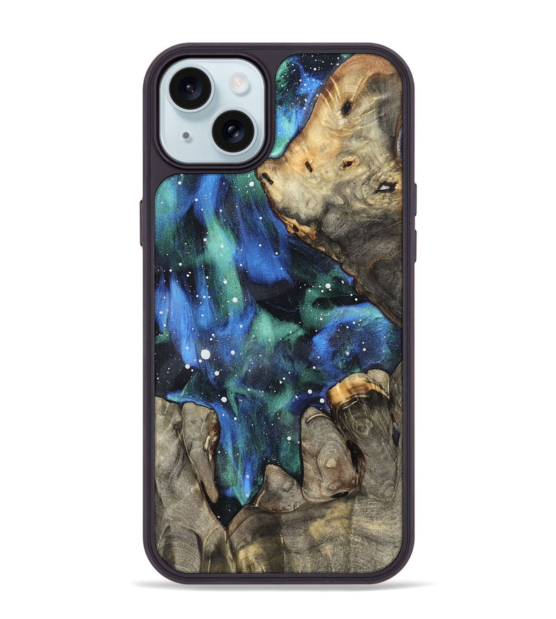iPhone 15 Plus Wood Phone Case - Marcia (Cosmos, 827600)