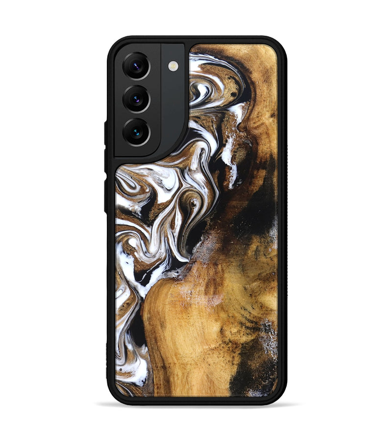 Galaxy S22 Plus Wood Phone Case - Roxane (Black & White, 827603)