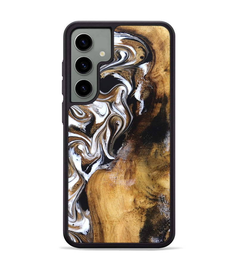 Galaxy S24 Plus Wood Phone Case - Roxane (Black & White, 827603)