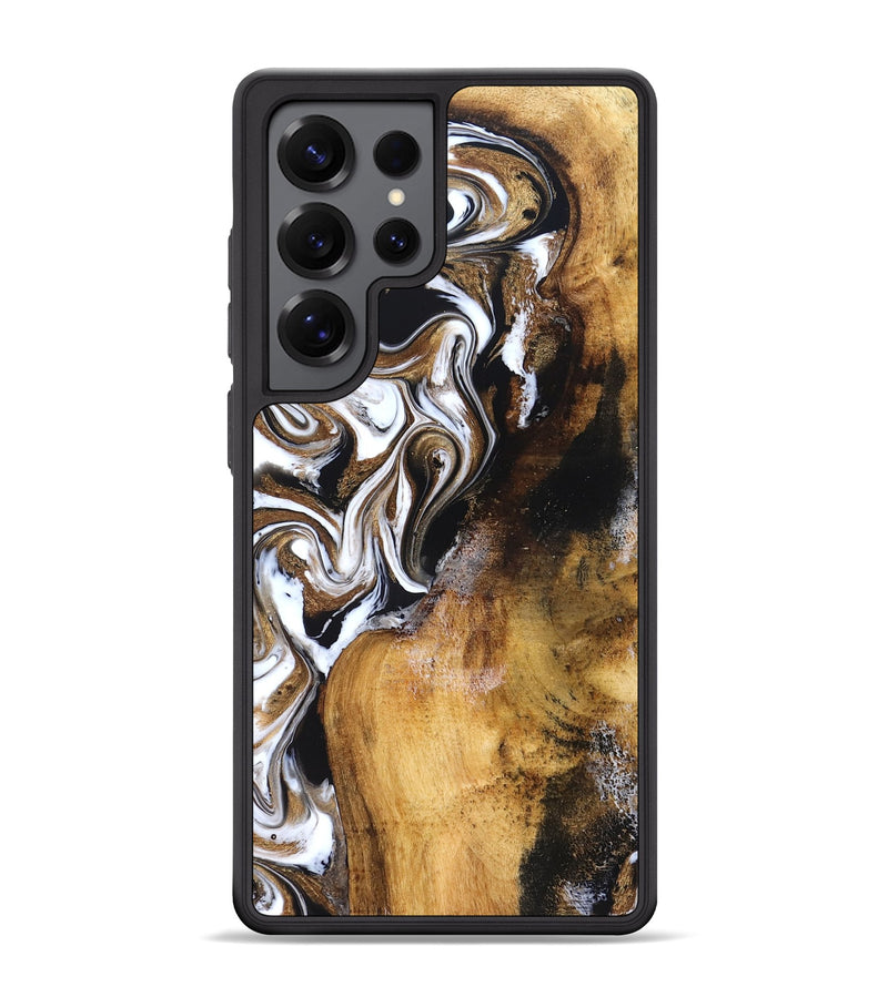 Galaxy S25 Ultra Wood Phone Case - Roxane (Black & White, 827603)