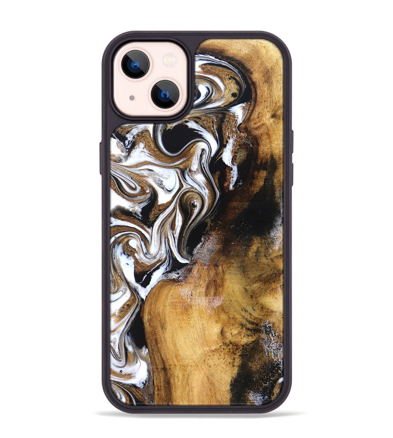 iPhone 14 Plus Wood Phone Case - Roxane (Black & White, 827603)