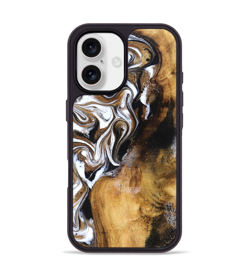 iPhone 17 Wood Phone Case - Roxane (Black & White, 827603)