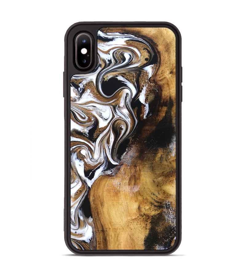 iPhone Xs Max Wood Phone Case - Roxane (Black & White, 827603)