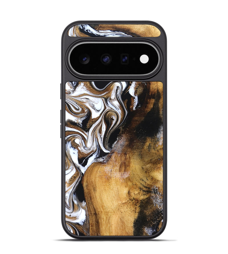 Pixel 11 Pro Wood Phone Case - Roxane (Black & White, 827603)