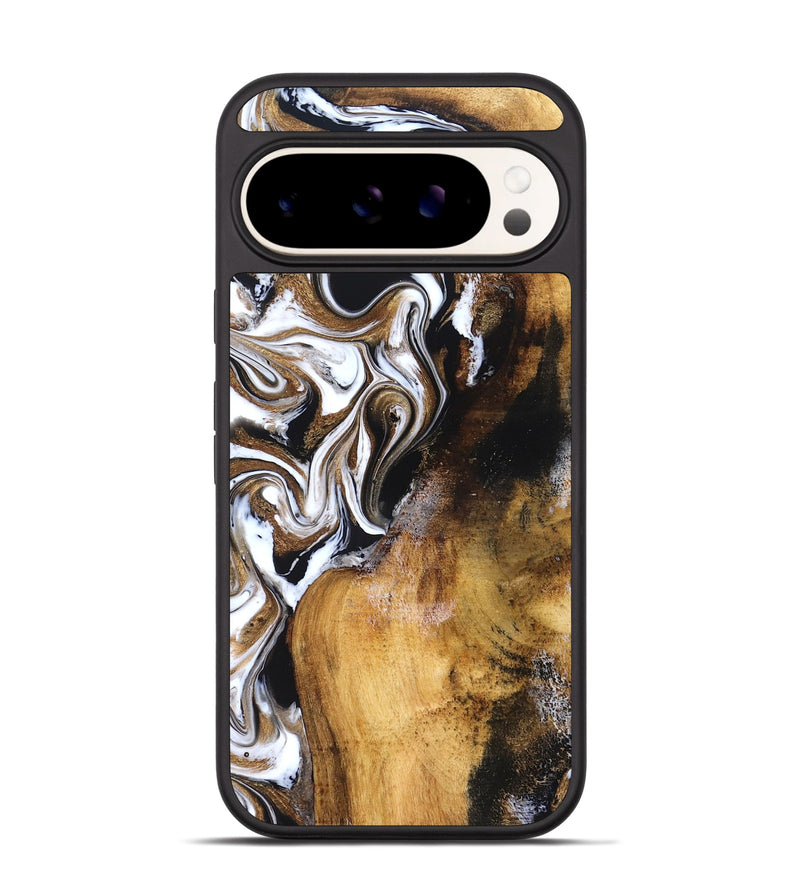 Pixel 9 Wood Phone Case - Roxane (Black & White, 827603)