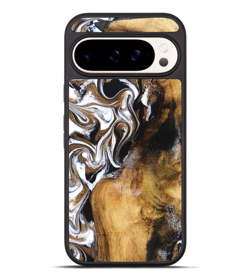Pixel 9 Pro XL Wood Phone Case - Roxane (Black & White, 827603)