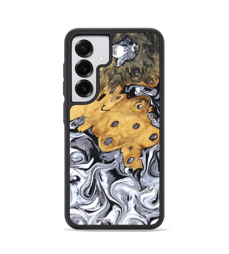 Galaxy S25 Wood Phone Case - Kinley (Black & White, 827604)