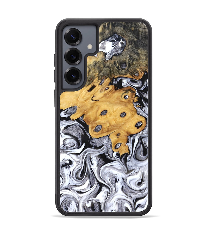 Galaxy S25 Plus Wood Phone Case - Kinley (Black & White, 827604)