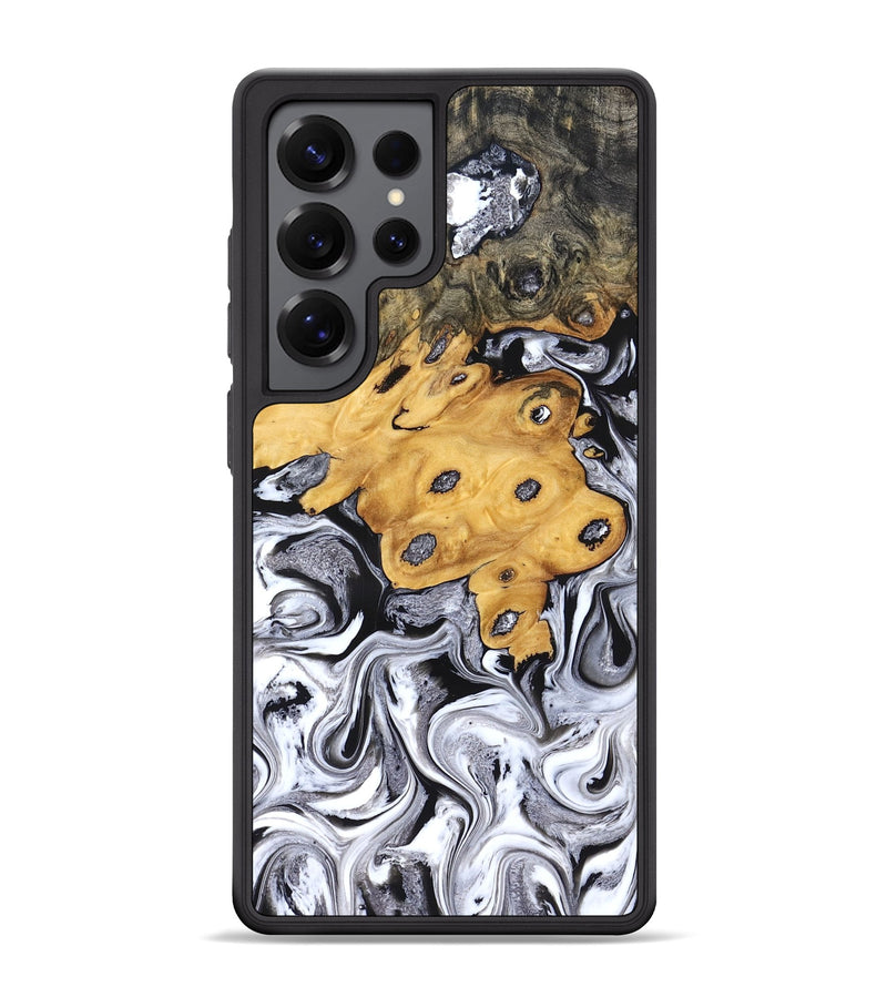 Galaxy S25 Ultra Wood Phone Case - Kinley (Black & White, 827604)