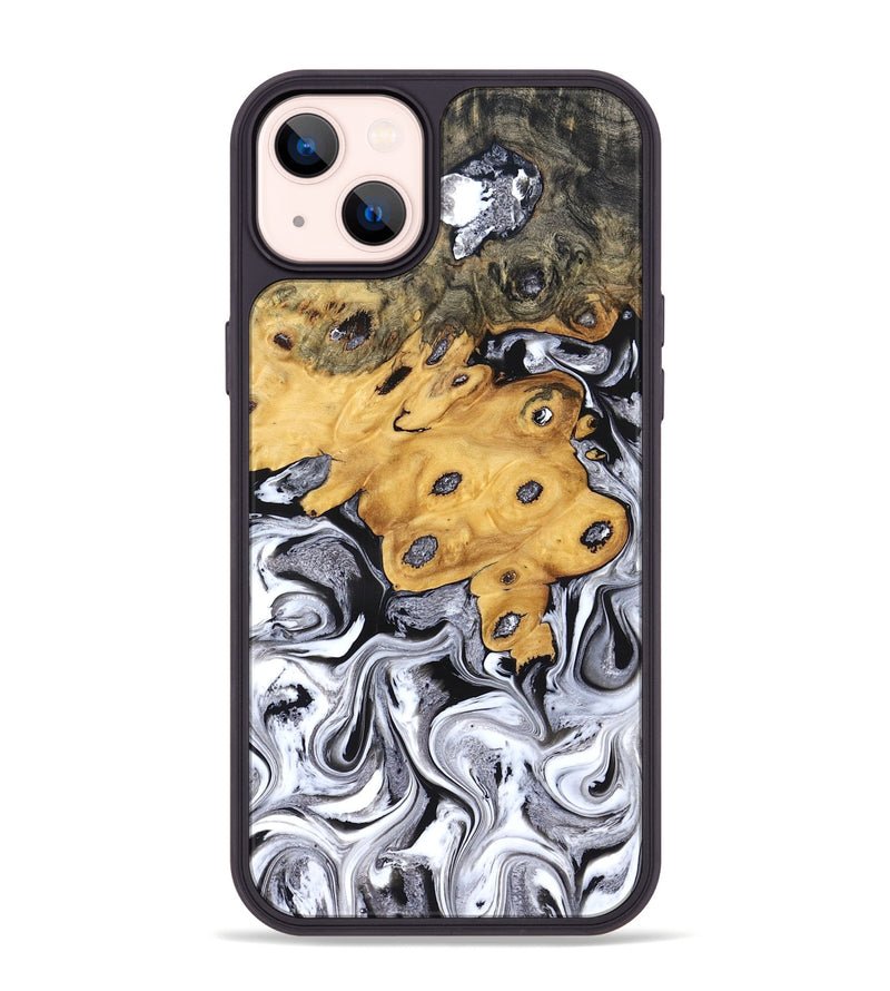 iPhone 14 Plus Wood Phone Case - Kinley (Black & White, 827604)