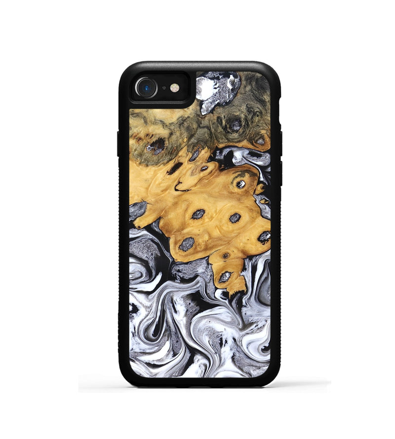 iPhone SE Wood Phone Case - Kinley (Black & White, 827604)