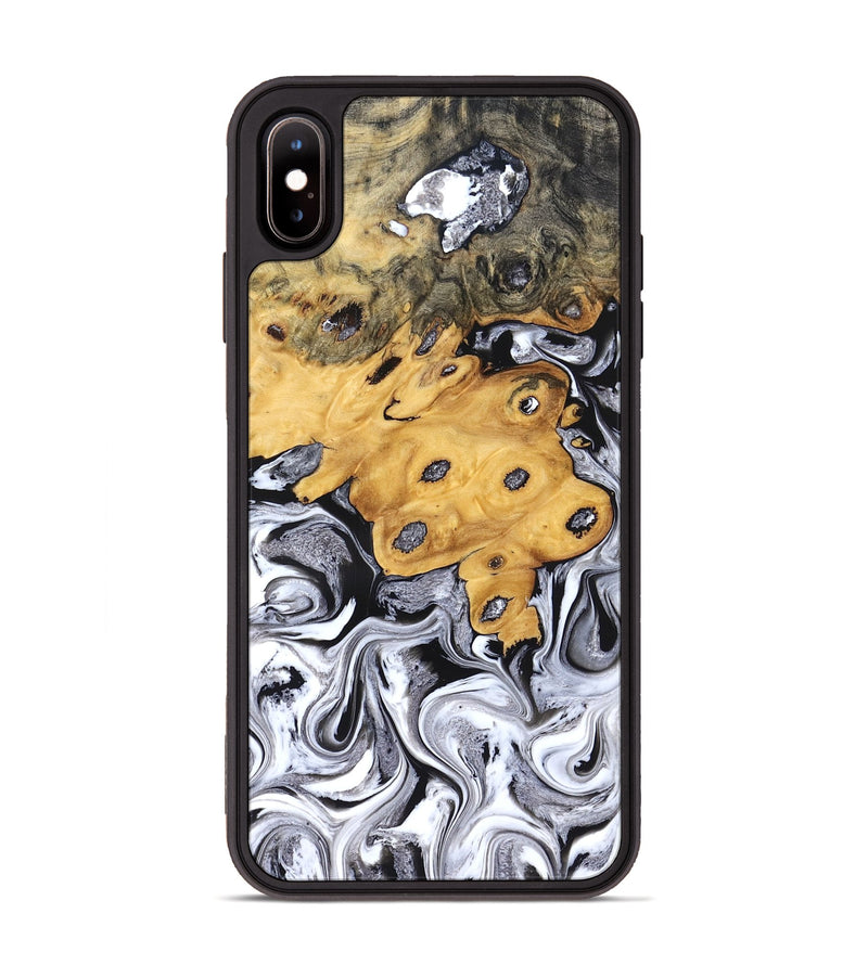 iPhone Xs Max Wood Phone Case - Kinley (Black & White, 827604)