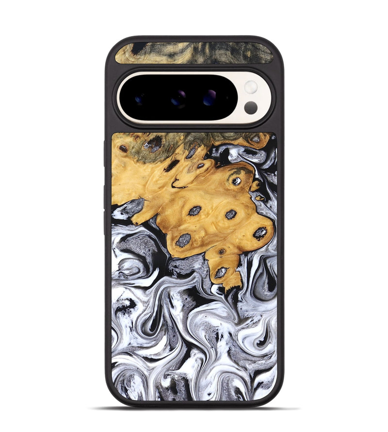 Pixel 9 Pro Wood Phone Case - Kinley (Black & White, 827604)